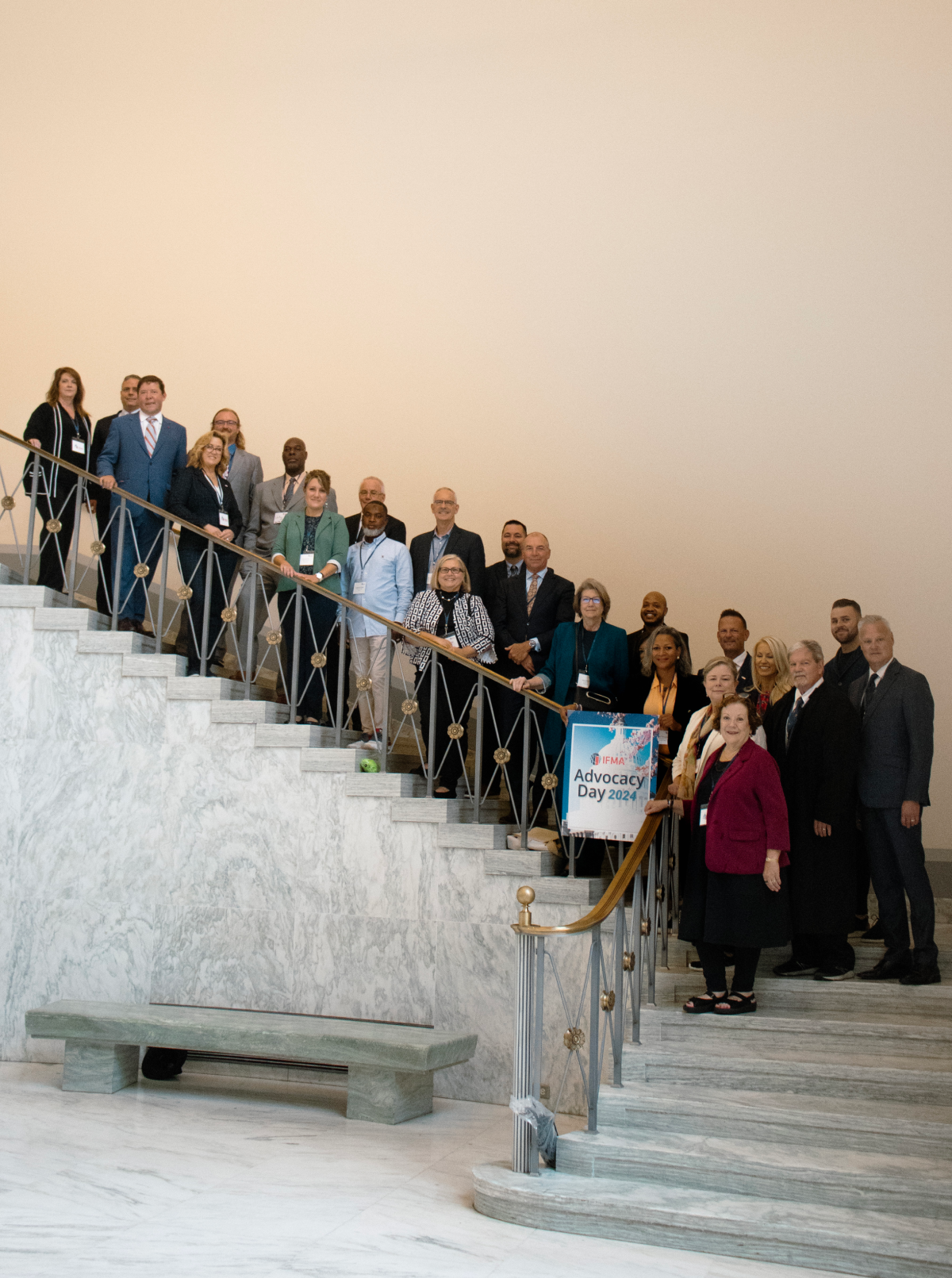 Group shot on stairs
